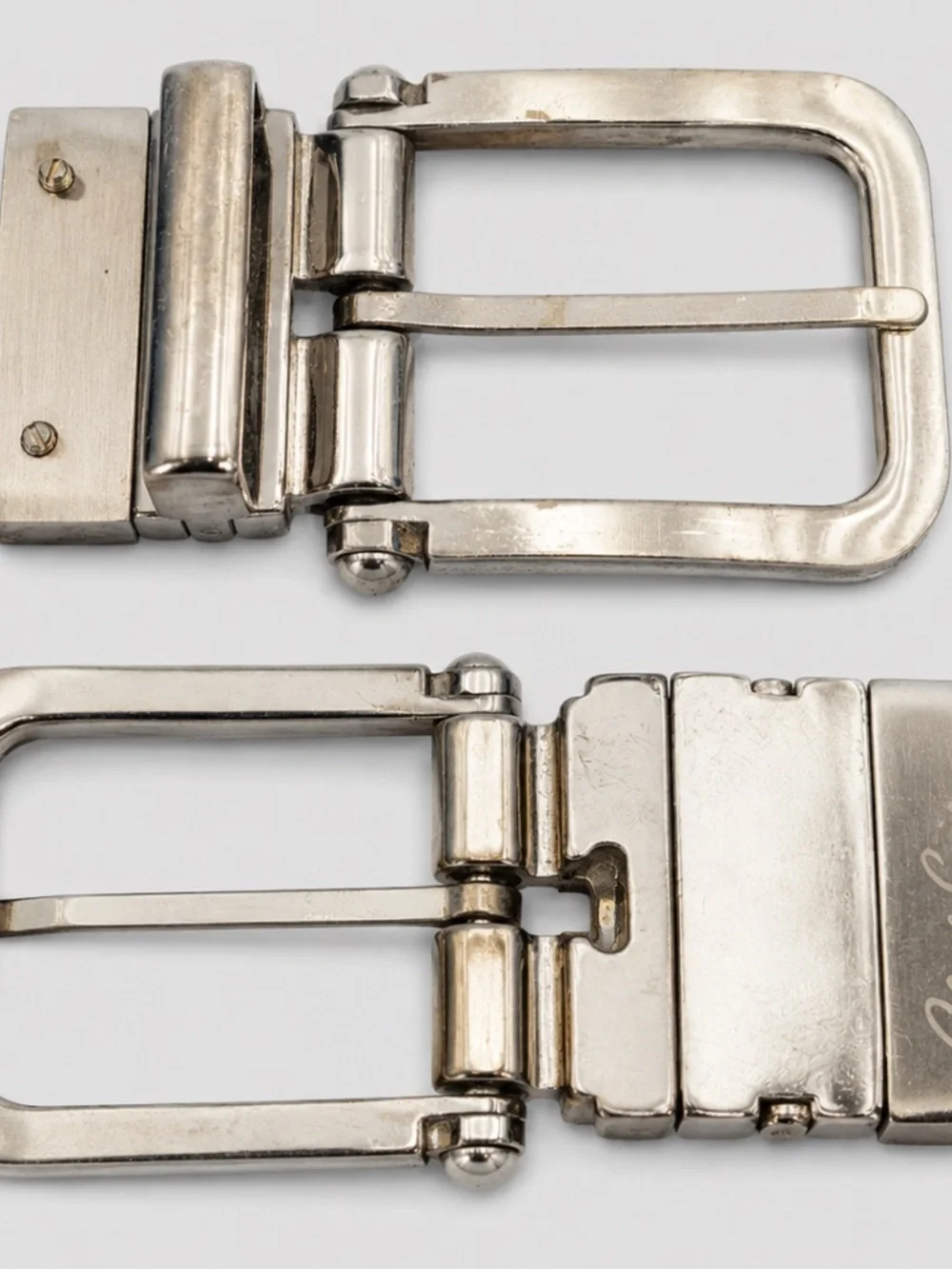 Robert Graham Reversible Belt Buckle Silver Tone Fits 1.25 Inch Belt